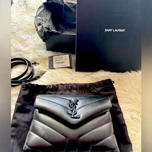 SOLD ***Black Loulou Toy quilted leather shoulder bag-